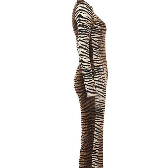 Le Tigre Stripe Maxi Tiger/Animal Print Dress - Picture 7 of 8